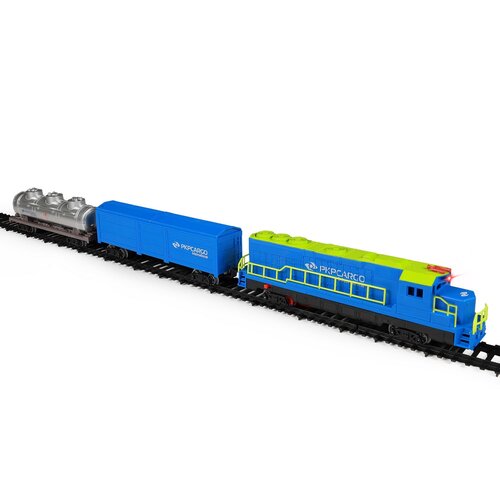 Rappa Tren de marfă PKP cu vagoane și șine