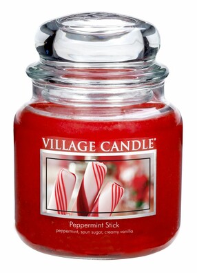 Village Candle illatgyertya, Borsmentás nyalóka - Peppermint Stick, 397 g