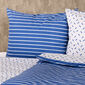 Lenjerie de pat din bumbac 4Home Dungi, albastru, 140 x 220 cm, 70 x 90 cm