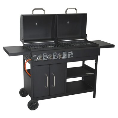 Grătar combinat 2in1 Cattara 13042 Couple, 159 x 102 x 49 cm