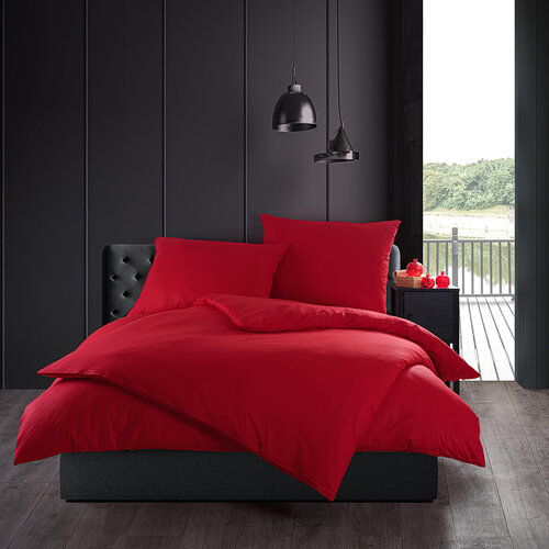 Pamut ágynemét Color piros, 140 x 200 cm, 70 x 90cm