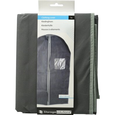 Husă pentru haine Storage Solutions 58 x 130cm, gri închis