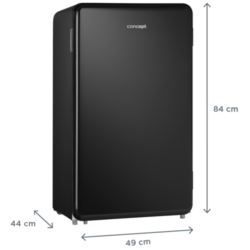 Concept LTR3047bcN retro chladnička 93 l, čierna