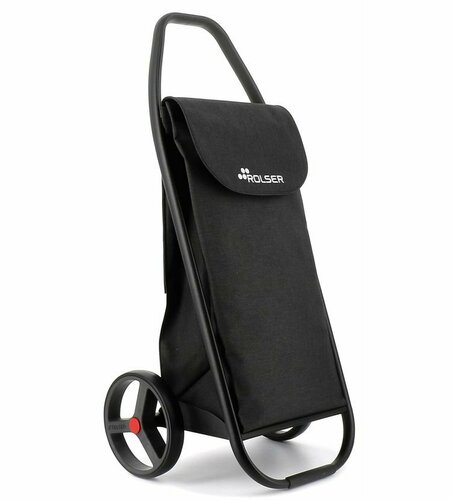 Rolser Com Tweed 8 Black Tube kerekesbevásárlótáska, fekete