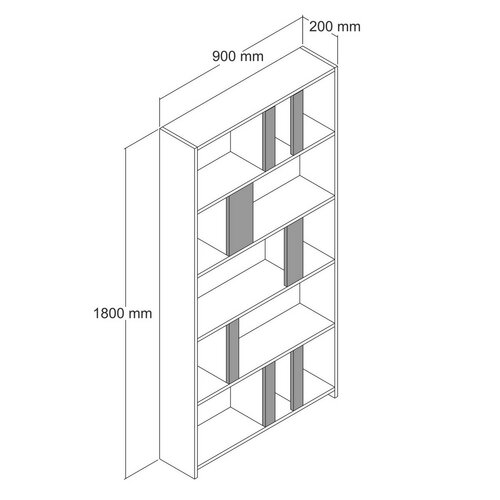 Biblioteczka Lime White Marbel and White