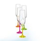 Crystalex 4dílná sada sklenic na šampaňské neON, 190 ml
