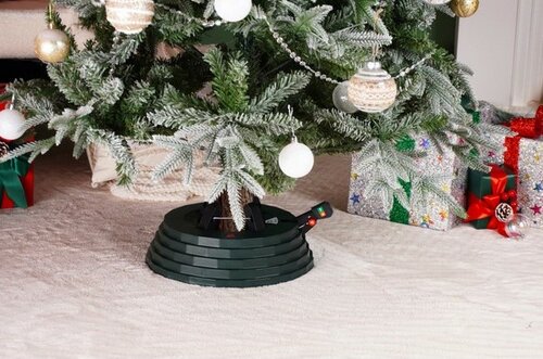 Weihnachtsbaumständer mit Fußpedal „Comfort Deluxe“, grün