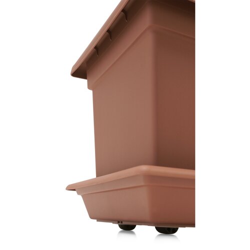 Gardenico Untersetzer für Blumenkasten Magnus Anthrazit, 100 cm