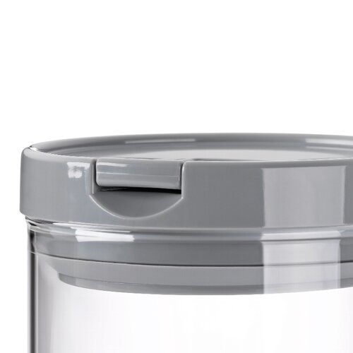 Kela Pojemnik ARIK szkło 900 ml, szary