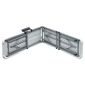 Autronic Bancă de grădină, metal, plastic, alb,AZ-K 1001 WT