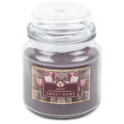 Arome Duża świeczka zapachowa w szkle Sweet Home, 424 g