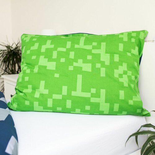 Minecraft Sssleep Tight pamut ágyneműhuzat, 140 x 200 cm, 70 x 90 cm