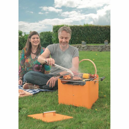 Tepro 1144 Gril Chill&Grill Cube, oranžová, 54 x 36 x 35 cm