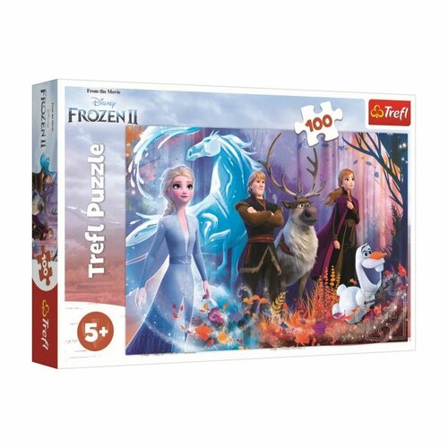 Trefl Puzzle Ľadové kráľovstvo 2 - Mrazivá mágia, 100 dielikov
