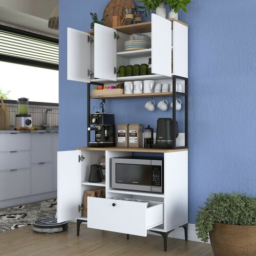 Schrank Jesy Walnut and White