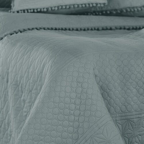 AmeliaHome Prekrivalo za posteljo Meadore siva,220 x 240 cm