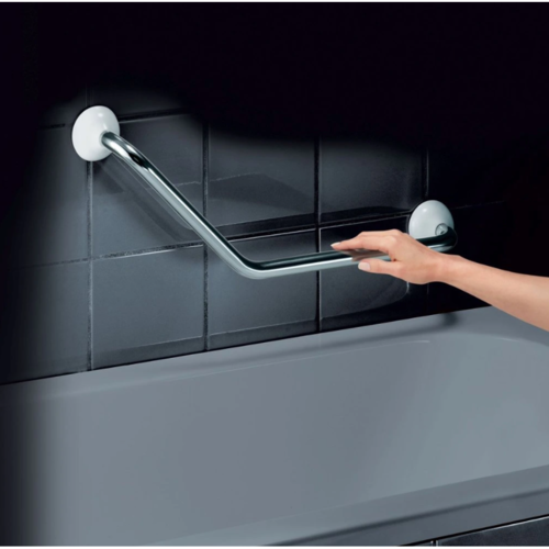 Spirella Winkelgriff für das Badezimmer ECO, Chrom, 71 cm