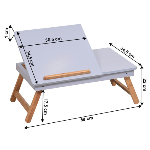 Melten Laptop-Tisch, 59 x 34,5 x 22 cm