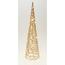 Świąteczny stożek świecący Champagne, 60 x 16 cm, 30 mikrodiod LED, na baterie