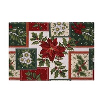 Suport de farfurie goblen Poinsettie 32 x 48 cm