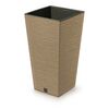 FURU SQUARE ECO WOOD virágtartó 30 cm betéttel, barna