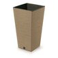 FURU SQUARE ECO WOOD virágtartó 30 cm betéttel, barna