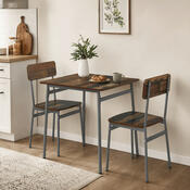 Jídelní set pro 2 osoby CORE Old Wood, šedá konstrukce