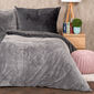 Lenjerie de pat din micro-flanelă 4Home Stripe, gri, 140 x 200 cm, 70 x 90 cm