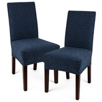 4Home Мультиеластичний чохол для стільця Comfort  Plus синій, 40 - 50 см, комплект 2 шт.