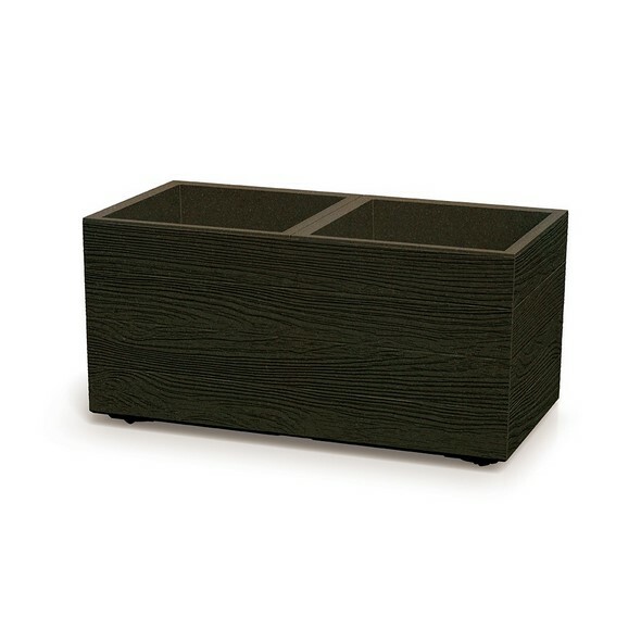 Doniczka MADERA CASE ECO WOOD 77 cm, ciemnobrązowy, M