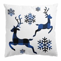 Świąteczna poduszka Velvet Merry Deer, 45 x 45 cm