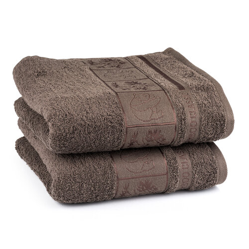 4Home ręcznik Bamboo szary, 50 x 100 cm, 2 szt.