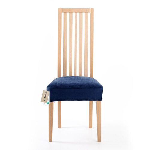 Restilo Spannbezug für Stuhlsitz Sento indigo, 40 x 40 + 5 cm