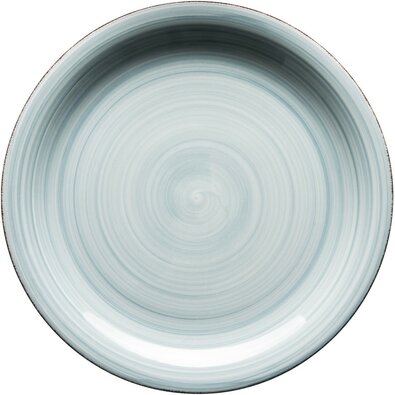 Mäser Keramischer flacher Teller Bel Tempo 27 cm, Hellblau