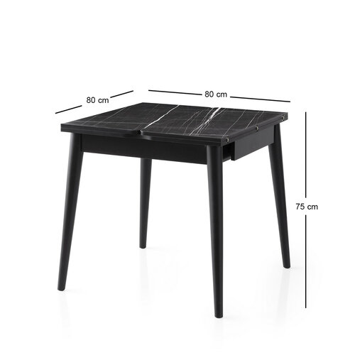 Esstisch Totem Black Marble