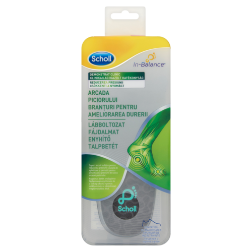 Scholl In-Balance, tălpi interioare pentru dureriale arcului plantar, M
