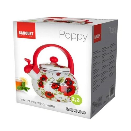 Banquet Čajník smalt Poppy, 2,2 l