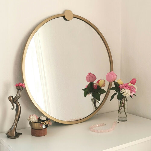 Gold Metal Ayna tükör 60 cm