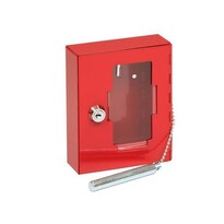 Сталевий пожежний ящик зі склом і ключем TS.1021.G
