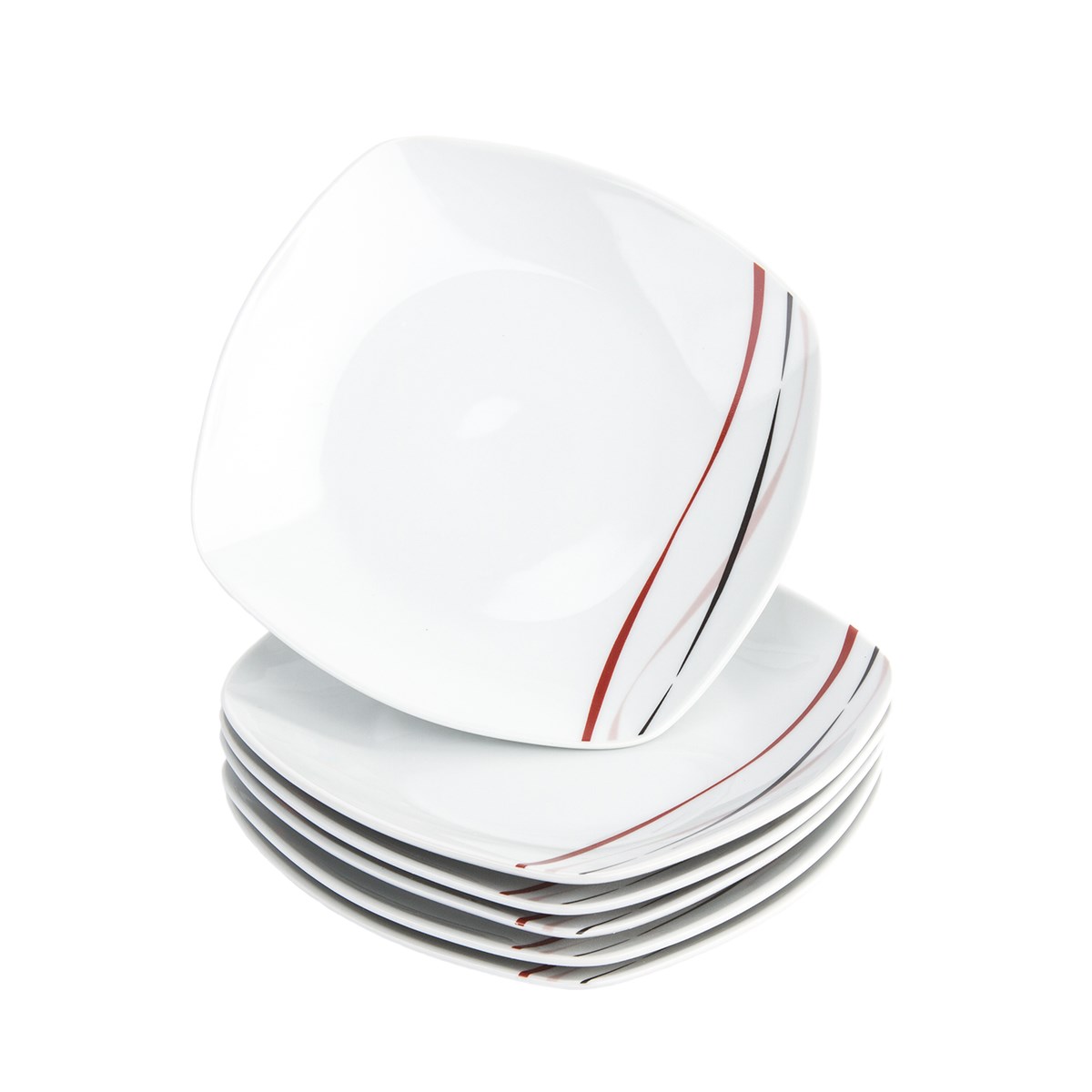 Domestic 6-dielna sada dezertných tanierov Amelie, 19 cm