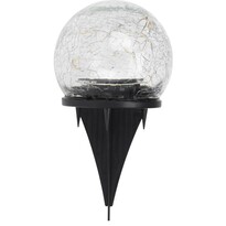 Crackle ball kerti szolárlámpa, átmérő: 10 cm