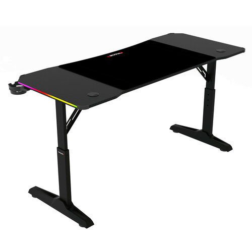 Herní stůl E-TRACER 140 RGB s manuálně nastavitelnou výškou a podsvícením