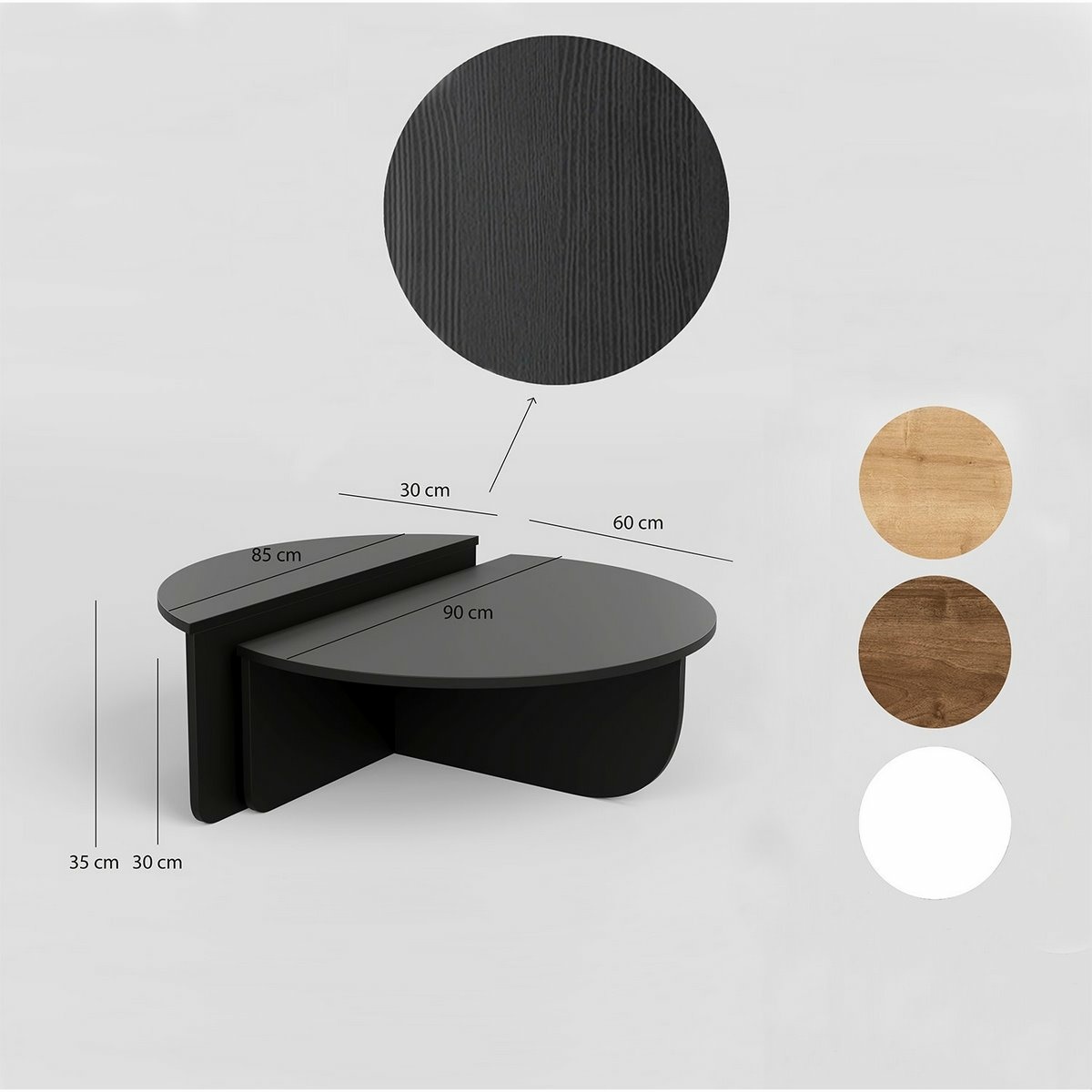 Konferenčný stolík Podium Black
