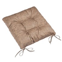 Pernă de scaun Bellatex LADA matlasată Uni maro, 40 x 40 cm