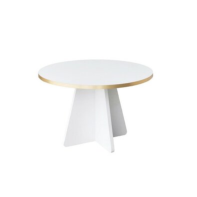 Stolik konferencyjny Mushroom Gold and White