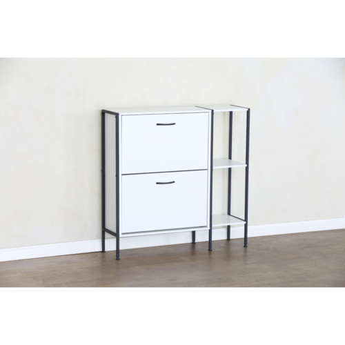 Botník SOVIO, 2 etaje, alb