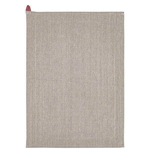 Handtuch Heda beige / rot, 50 x 70 cm, 2er-Set