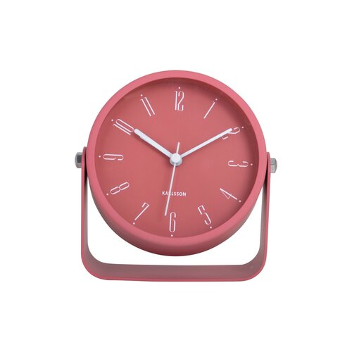 Karlsson  5989RD dizajnový budík červený, priemer12 cm
