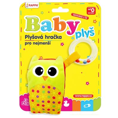 Baby Mobil plyšový Sova s melódiou a hrkálkou