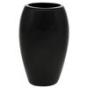 Jar1 kerámia váza, 14 x 24 x 10 cm, fekete